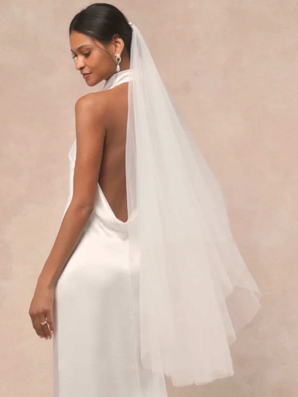 Lulu's Forever Promise White Tulle Bridal Veil